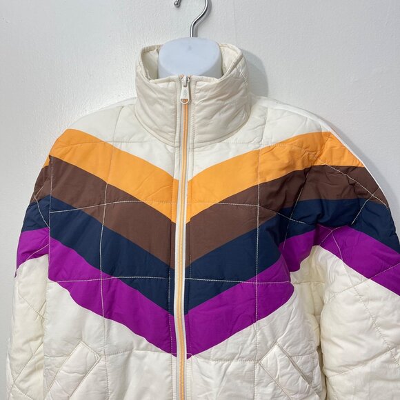 Hatch Multicolor Chevron Puffer Jacket - Picture 3 of 8